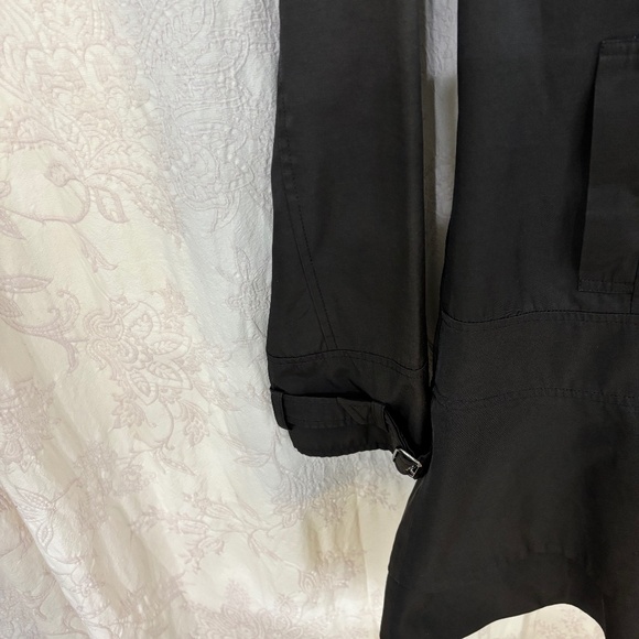 Guess Woman’s Collared Hooded Button Closure Lined  Midi Jacket Black Size M - Picture 5 of 9